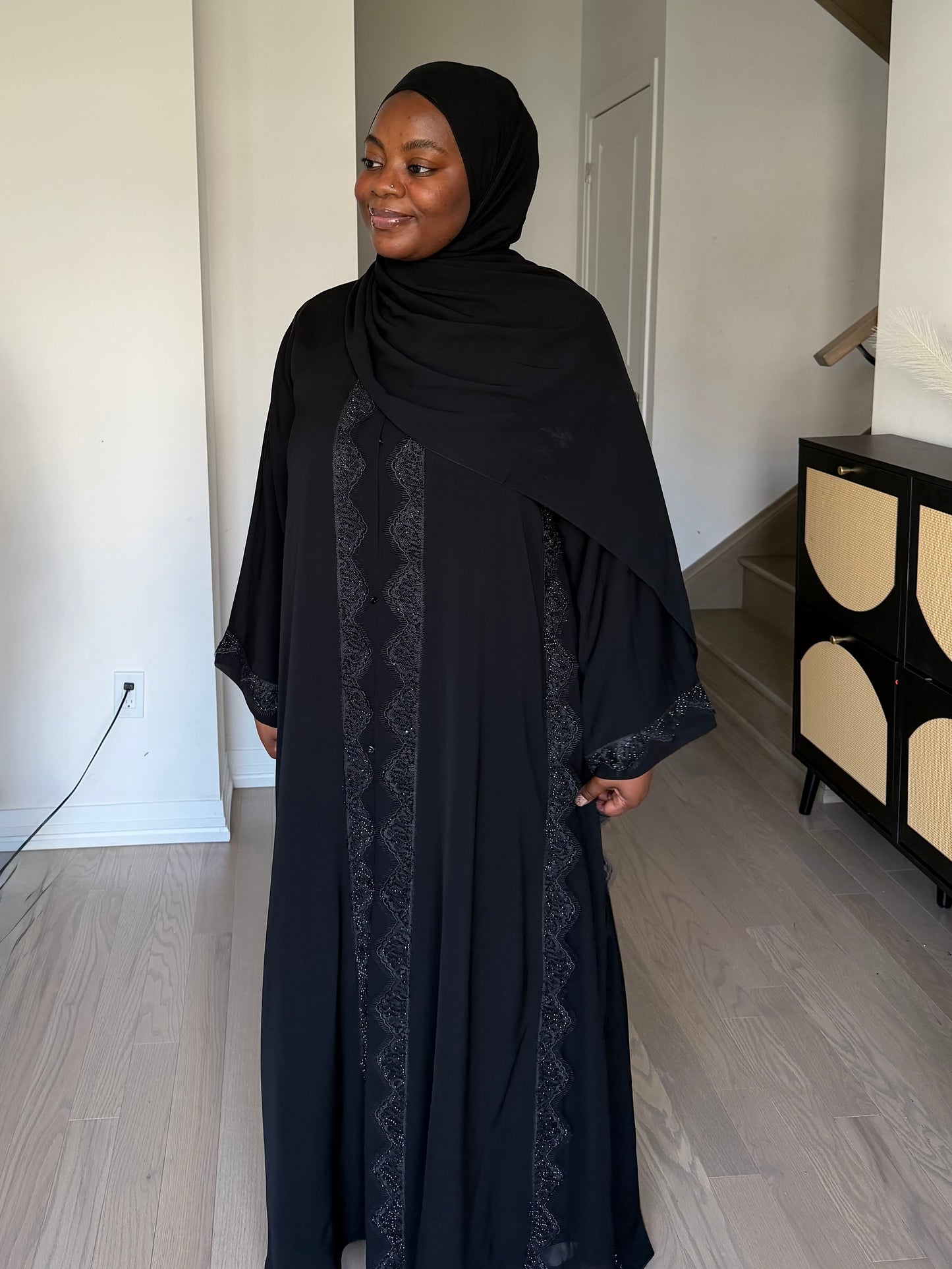 NOIR Bloom Abaya